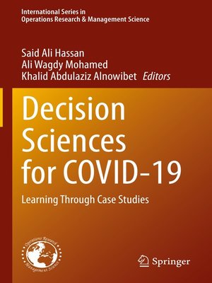 cover image of Decision Sciences for COVID-19